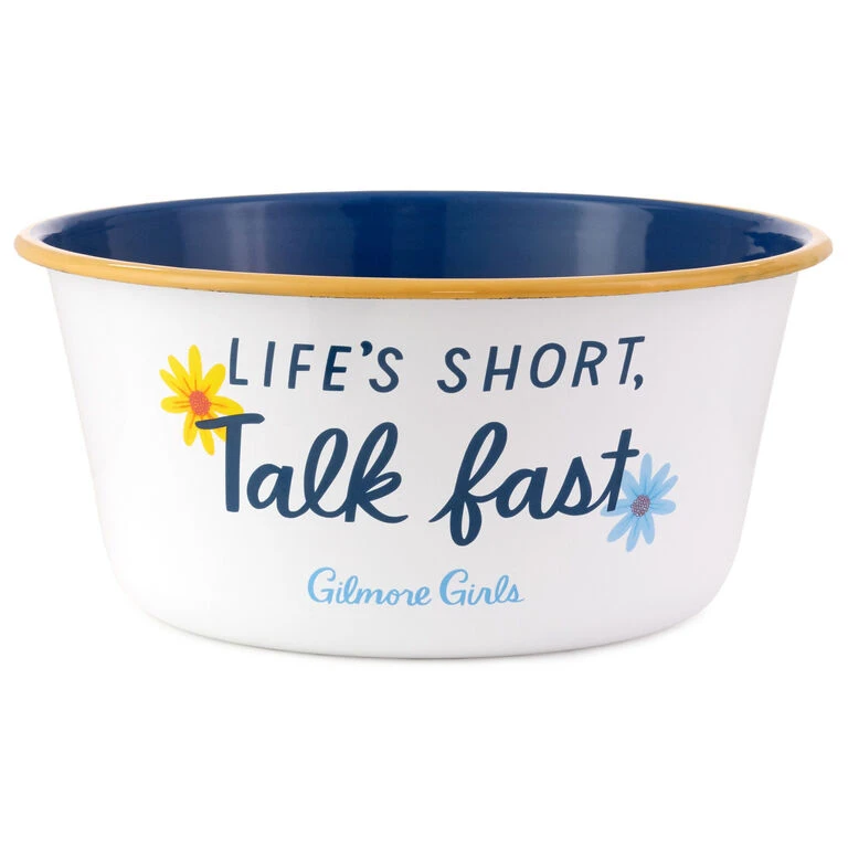 Hallmark Gilmore Girls Life's Short, Talk Fast Popcorn Bowl 3 Hallmark Gilmore Girls Life's Short, Talk Fast Popcorn Bowl