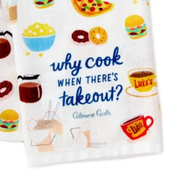 Hallmark Gilmore Girls Why Cook Tea Towel 8 Hallmark Gilmore Girls Why Cook Tea Towel -Hallmark Sales Store Gilmore Girls Why Cook Kitchen Towel 1PCL1009 03