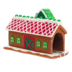 Hallmark Season's Treatings Special Edition Ornament -Hallmark Sales Store Gingerbread Train Depot Keepsake Ornament 1899QXT4117 06