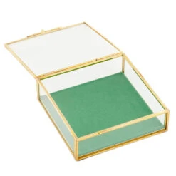 Hallmark The Love Of A Friend Glass Pet Memory Box, 5x5 -Hallmark Sales Store Glass and Metal Memory Keeper Box for Loss of Pet 1BMK1616 02