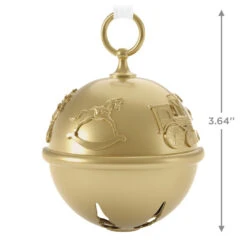Hallmark 50th Anniversary Ring In The Season Special Edition Metal Bell Ornament -Hallmark Sales Store Gold Jingle Bell Keepsake Ornament 2899QGO2989 03