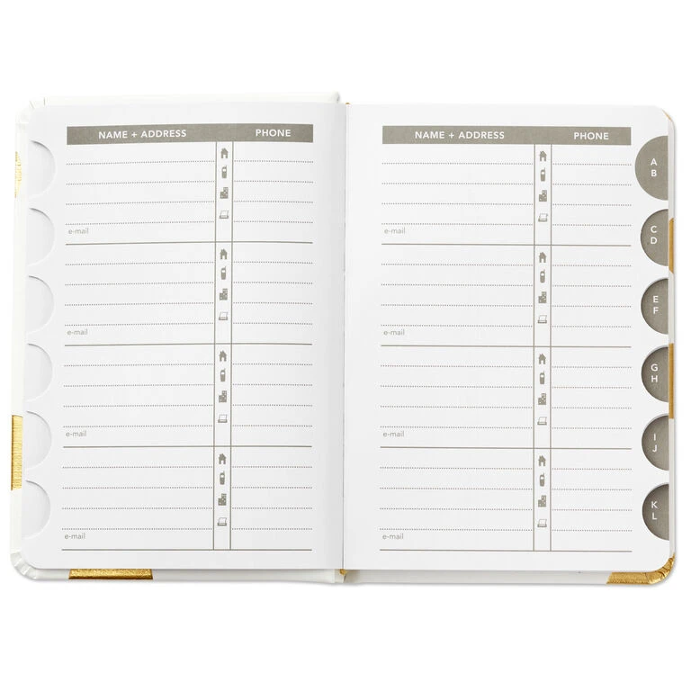 Hallmark Gold Polka Dots Address Book 5 Hallmark Gold Polka Dots Address Book - Image 3