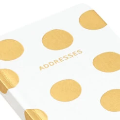 Hallmark Gold Polka Dots Address Book 15 Hallmark Gold Polka Dots Address Book -Hallmark Sales Store Gold Polka Dots Address Book 1ADD1620 06