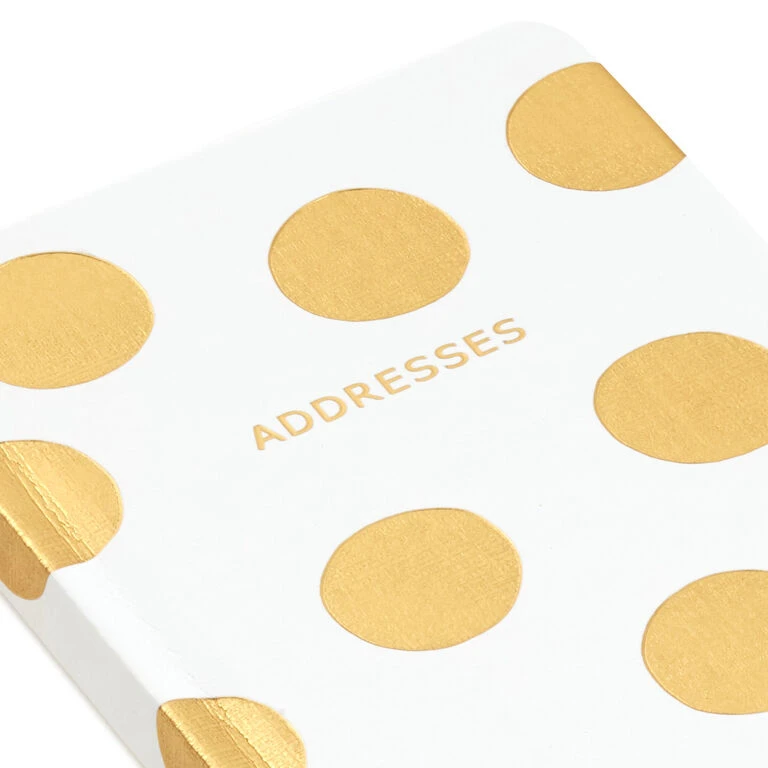 Hallmark Gold Polka Dots Address Book 8 Hallmark Gold Polka Dots Address Book - Image 6
