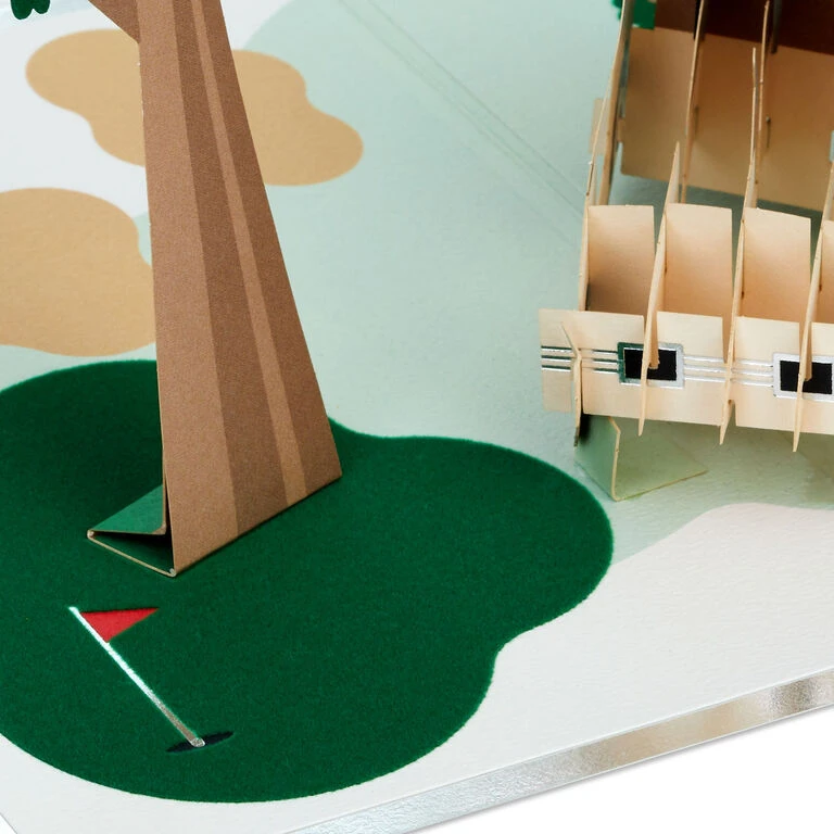 Hallmark Hope Your Day Is Good To A Tee Golf 3D Pop-Up Card 6 Hallmark Hope Your Day Is Good To A Tee Golf 3D Pop-Up Card - Image 4