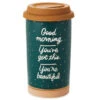 Hallmark Good Morning Ceramic Travel Mug, 12 Oz. 2 Hallmark Good Morning Ceramic Travel Mug, 12 Oz. -Hallmark Sales Store Good Morning Ceramic Travel Mug 1SNN1079 01