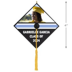 Hallmark Graduation Cap Text And Photo Personalized Ornament 8 Hallmark Graduation Cap Text And Photo Personalized Ornament -Hallmark Sales Store Graduation Cap Text and Photo Personalized Keepsake Ornament 2499QHE2120B2 03