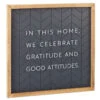 Hallmark Gratitude And Good Attitudes Framed Quote Sign, 12x12 -Hallmark Sales Store Gratitude and Good Attitudes Framed Quote Sign 1SNN1050 01