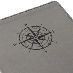 Hallmark Gray Etched Compass Faux Leather Notebook 13 Hallmark Gray Etched Compass Faux Leather Notebook -Hallmark Sales Store Gray Etched Compass Faux Leather Notebook 1HWJ1851 05