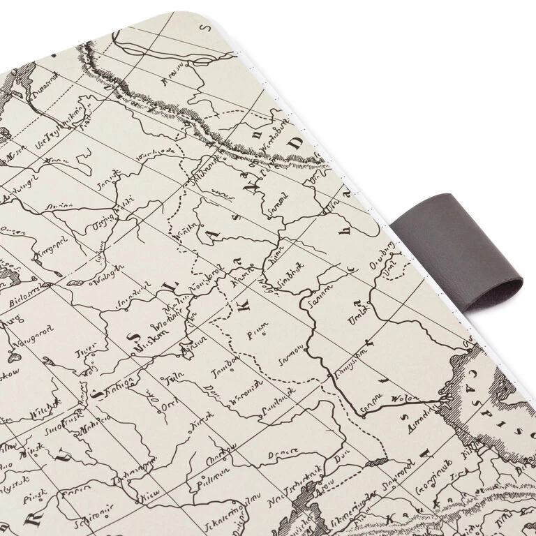 Hallmark Gray Etched Compass Faux Leather Notebook 8 Hallmark Gray Etched Compass Faux Leather Notebook - Image 6