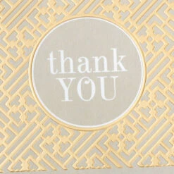 Hallmark Gray And Gold Bulk Blank Thank-You Notes, Pack Of 50 -Hallmark Sales Store Gray and Gold Bulk Blank ThankYou Notes Multipack 3THK2522 05