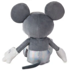 Hallmark Disney 100 Years Of Wonder Mickey Mouse Plush, 15.5" 5 Hallmark Disney 100 Years Of Wonder Mickey Mouse Plush, 15.5" -Hallmark Sales Store Gray and Iridescent Mickey Mouse Stuffed Animal 1DYG2077 02
