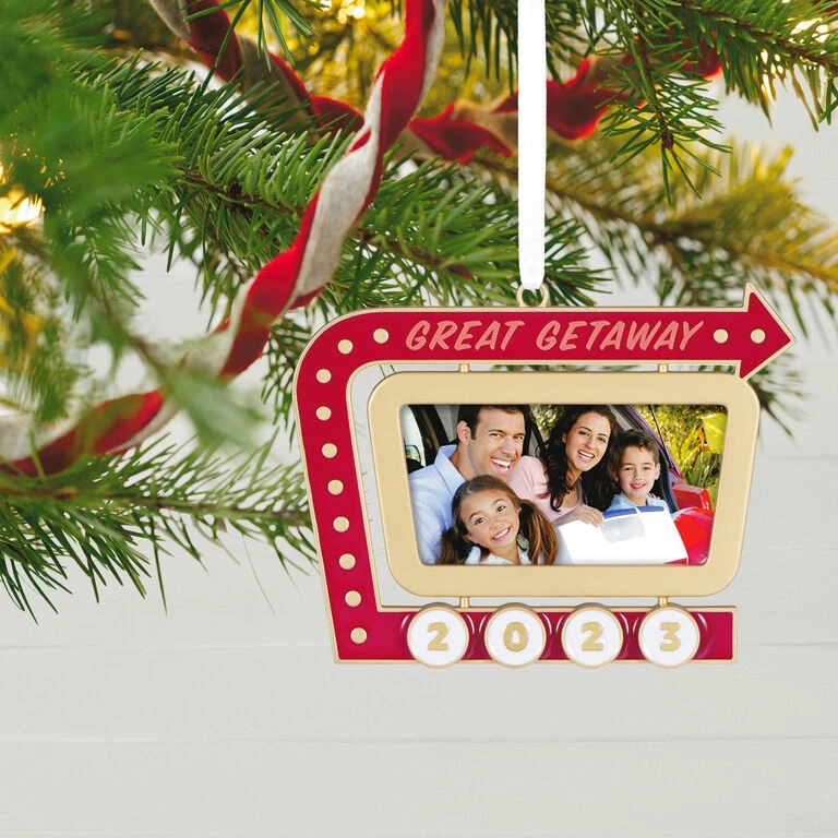 Hallmark Great Getaway 2023 Metal Photo Frame Ornament 4 Hallmark Great Getaway 2023 Metal Photo Frame Ornament - Image 2