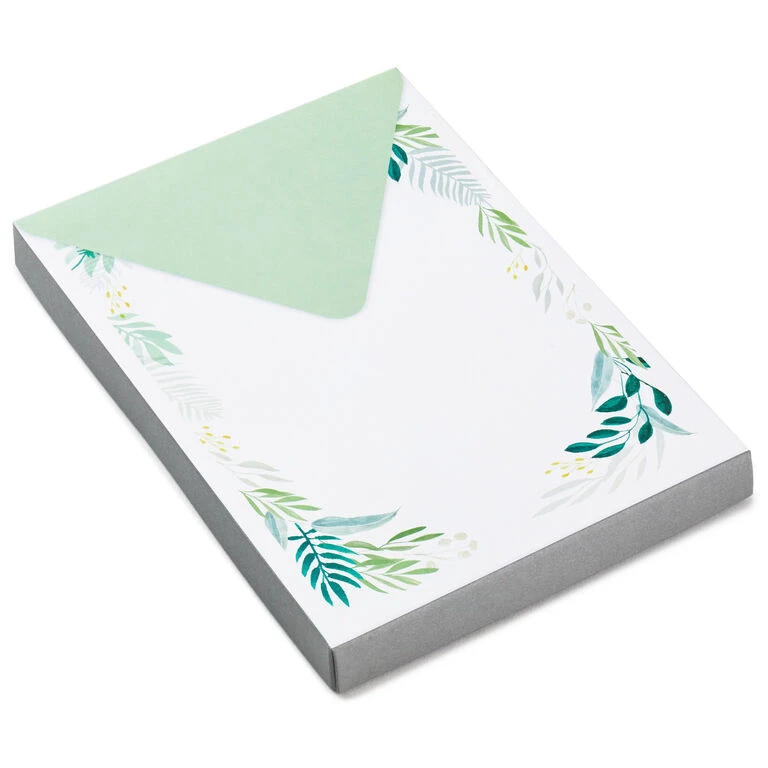 Hallmark Fern Border Stationery Set, 20 Sheets 3 Hallmark Fern Border Stationery Set, 20 Sheets