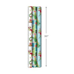 Hallmark Dr. Seuss™ Grinch 3-Pack Christmas Wrapping Paper Assortment, 105 Sq. Ft. 12 Hallmark Dr. Seuss™ Grinch 3-Pack Christmas Wrapping Paper Assortment, 105 Sq. Ft. -Hallmark Sales Store Grinch 3Pack Christmas Wrapping Paper 5JXW1211 04