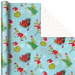 Hallmark Dr. Seuss™ Grinch 3-Pack Christmas Wrapping Paper Assortment, 105 Sq. Ft. 15 Hallmark Dr. Seuss™ Grinch 3-Pack Christmas Wrapping Paper Assortment, 105 Sq. Ft. -Hallmark Sales Store Grinch 3Pack Christmas Wrapping Paper 5JXW1211 07