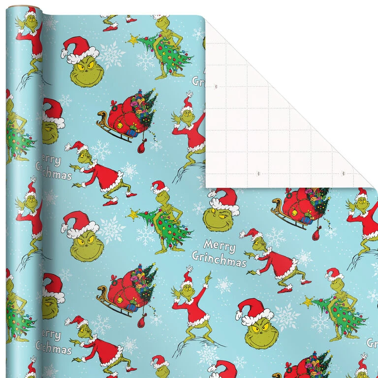 Hallmark Dr. Seuss™ Grinch 3-Pack Christmas Wrapping Paper Assortment, 105 Sq. Ft. 9 Hallmark Dr. Seuss™ Grinch 3-Pack Christmas Wrapping Paper Assortment, 105 Sq. Ft. - Image 7