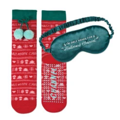 Hallmark Channel Cozy Socks And Sleep Mask Gift Set