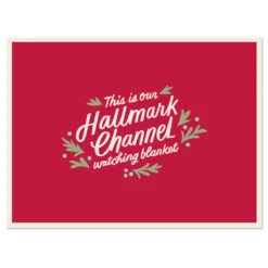 Hallmark Channel Red Oversized Blanket, 60x80 11 Hallmark Channel Red Oversized Blanket, 60x80 -Hallmark Sales Store Hallmark Channel FamilySized Blanket 1XKT3505 04