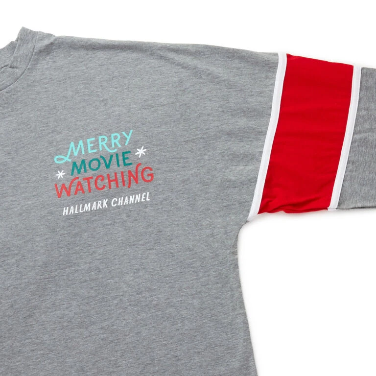 Hallmark Channel Merry Movie Watching Long Sleeve Jersey, X-Large 5 Hallmark Channel Merry Movie Watching Long Sleeve Jersey, X-Large - Image 3