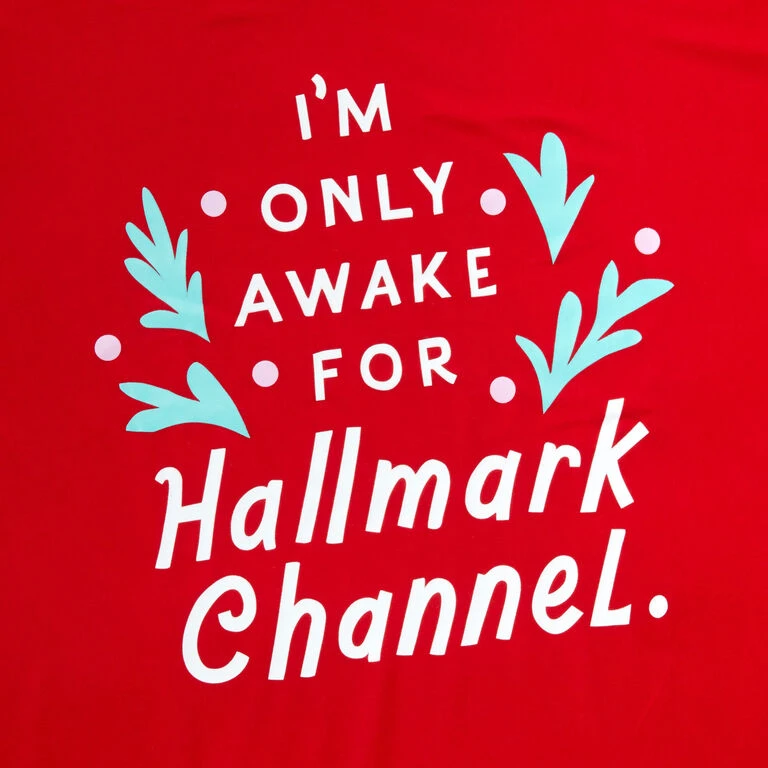 Hallmark Channel Only Awake Oversized Women's Red Sleep Shirt, Small/Medium 4 Hallmark Channel Only Awake Oversized Women's Red Sleep Shirt, Small/Medium - Image 2