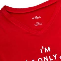 Hallmark Channel Only Awake Oversized Women's Red Sleep Shirt, Small/Medium 9 Hallmark Channel Only Awake Oversized Women's Red Sleep Shirt, Small/Medium -Hallmark Sales Store Hallmark Channel Only Awake Sleep Shirt 1XKT3531 04