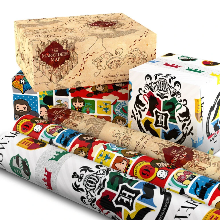 Hallmark Harry Potter™ 3-Pack Assorted Wrapping Paper, 60 Sq. Ft. Total 4 Hallmark Harry Potter™ 3-Pack Assorted Wrapping Paper, 60 Sq. Ft. Total - Image 2
