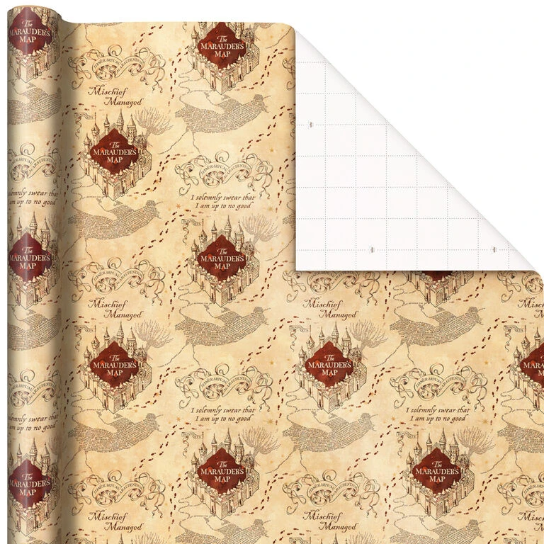 Hallmark Harry Potter™ 3-Pack Assorted Wrapping Paper, 60 Sq. Ft. Total 7 Hallmark Harry Potter™ 3-Pack Assorted Wrapping Paper, 60 Sq. Ft. Total - Image 5