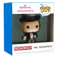 Hasbro® Mr. Monopoly Funko POP!® Hallmark Ornament 10 Hasbro® Mr. Monopoly Funko POP!® Hallmark Ornament -Hallmark Sales Store Hasbro Mr. Monopoly Funko POP Christmas Ornament 3HCM2311 04