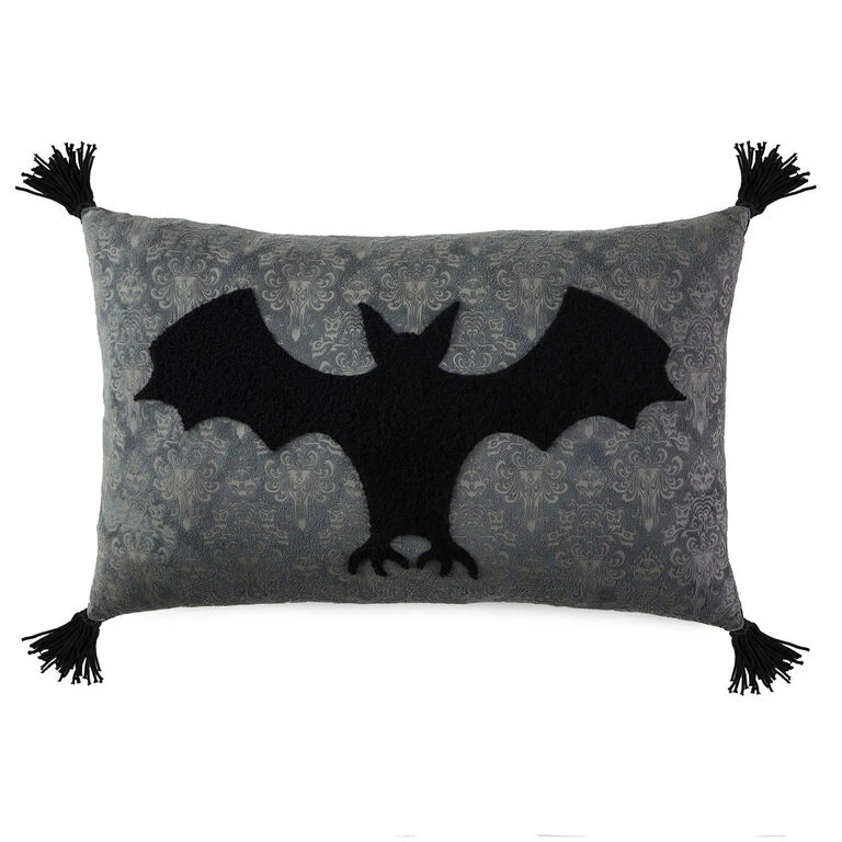 Hallmark Disney The Haunted Mansion Glow-in-the-Dark Bat Pillow, 12x20 3 Hallmark Disney The Haunted Mansion Glow-in-the-Dark Bat Pillow, 12x20