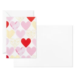 Hallmark Hearts Aplenty Assorted Blank Note Cards, Box Of 24 -Hallmark Sales Store Hearts Aplenty Assorted Blank Note Cards 5STZ5126 02