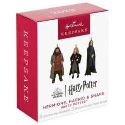 Hallmark Mini Harry Potter™ Hermione™, Hagrid™ And Snape™ Metal Ornaments, Set Of 3