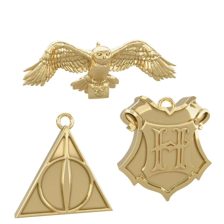Hallmark Mini Harry Potter™ The Wizarding World™ Metal Ornaments, Set Of 3 3 Hallmark Mini Harry Potter™ The Wizarding World™ Metal Ornaments, Set Of 3