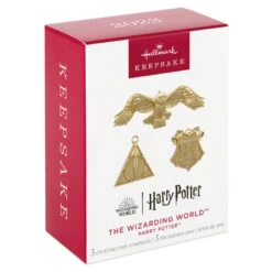 Hallmark Mini Harry Potter™ The Wizarding World™ Metal Ornaments, Set Of 3 18 Hallmark Mini Harry Potter™ The Wizarding World™ Metal Ornaments, Set Of 3 -Hallmark Sales Store Hogwarts Crest Owl Deathly Hallows Keepsake Ornaments 2199QXM9249 06 1