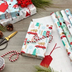 Hallmark Holiday Mix 4-Pack Christmas Wrapping Paper Assortment, 120 Sq. Ft. 11 Hallmark Holiday Mix 4-Pack Christmas Wrapping Paper Assortment, 120 Sq. Ft. -Hallmark Sales Store Holiday Mix Assorted Christmas Wrapping Paper 5JXW1042 02