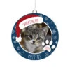 Hallmark Holiday Pet Personalized Text And Photo Ceramic Ornament -Hallmark Sales Store Holiday Pet Personalized Round Christmas Ornament 1999QHE1711B21 01