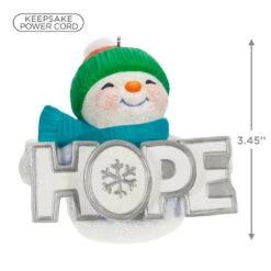 Hallmark Season Of Hope Snowman Ornament With Light 10 Hallmark Season Of Hope Snowman Ornament With Light -Hallmark Sales Store Hope Sparkly Snowman Keepsake Ornament 2999QGO2659 03