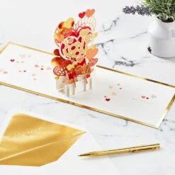 Hallmark All My Love Hearts 3D Pop-Up Love Card 15 Hallmark All My Love Hearts 3D Pop-Up Love Card -Hallmark Sales Store I Love You Hearts 3D PopUp Love Card 1299LAD2889 06