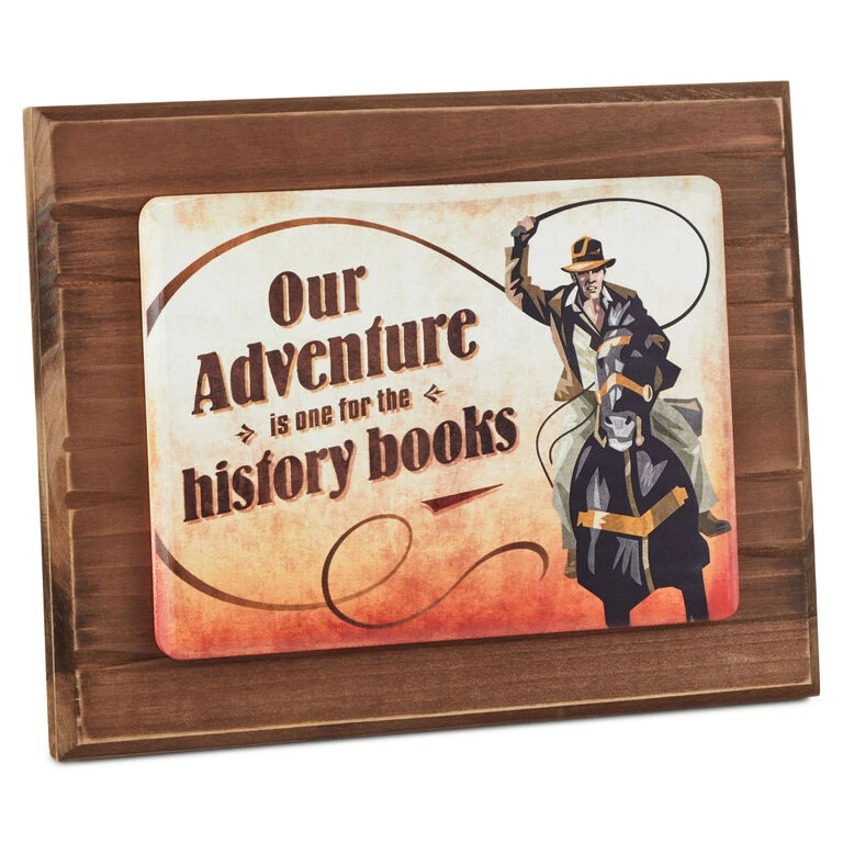 Hallmark Indiana Jones™ Our Adventure Wood Quote Sign, 11x9 3 Hallmark Indiana Jones™ Our Adventure Wood Quote Sign, 11x9