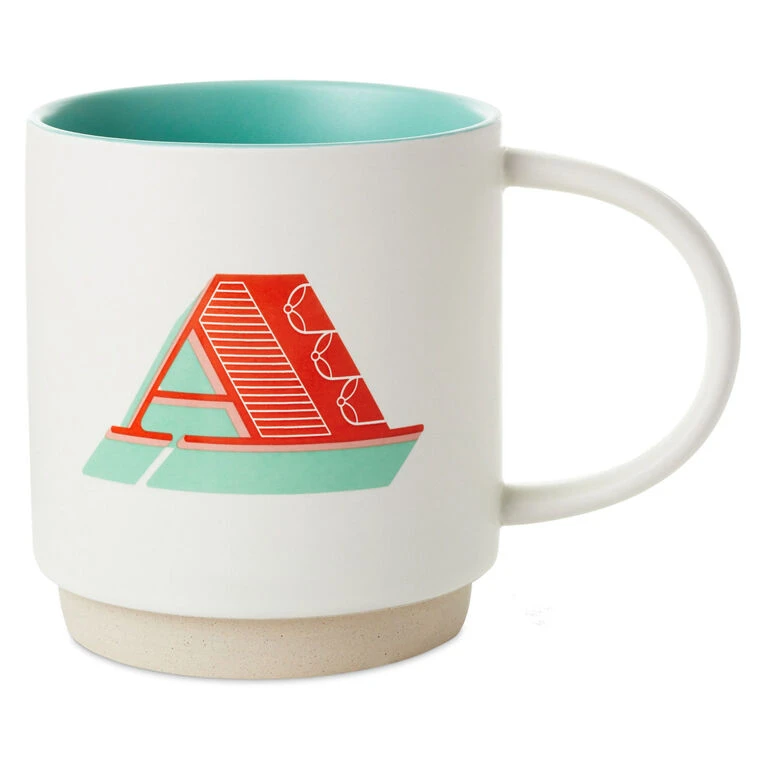 Hallmark Initial Monogram 16 Oz. Mug, A 3 Hallmark Initial Monogram 16 Oz. Mug, A