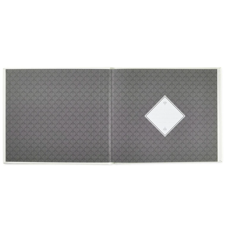 Hallmark Ivory Botanical Pattern Guest Book 4 Hallmark Ivory Botanical Pattern Guest Book - Image 2