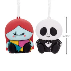 Better Together Disney Tim Burton's The Nightmare Before Christmas Jack And Sally Magnetic Hallmark Ornaments, Set Of 2 9 Better Together Disney Tim Burton's The Nightmare Before Christmas Jack And Sally Magnetic Hallmark Ornaments, Set Of 2 -Hallmark Sales Store Jack Skellington and Sally Christmas Ornaments 3HCM2400 03