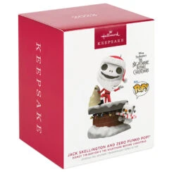 Hallmark Disney Tim Burton's The Nightmare Before Christmas Jack Skellington And Zero Funko POP!® Ornament 11 Hallmark Disney Tim Burton's The Nightmare Before Christmas Jack Skellington And Zero Funko POP!® Ornament -Hallmark Sales Store Jack Skellington and Zero Funko Keepsake Ornament 2699QXD6709 04