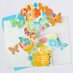Hallmark 16" Joyful Butterflies Pop-Up Jumbo Birthday Card 14 Hallmark 16" Joyful Butterflies Pop-Up Jumbo Birthday Card -Hallmark Sales Store Joyful Butterflies Pop Up Birthday Card 1299CBG1010 04