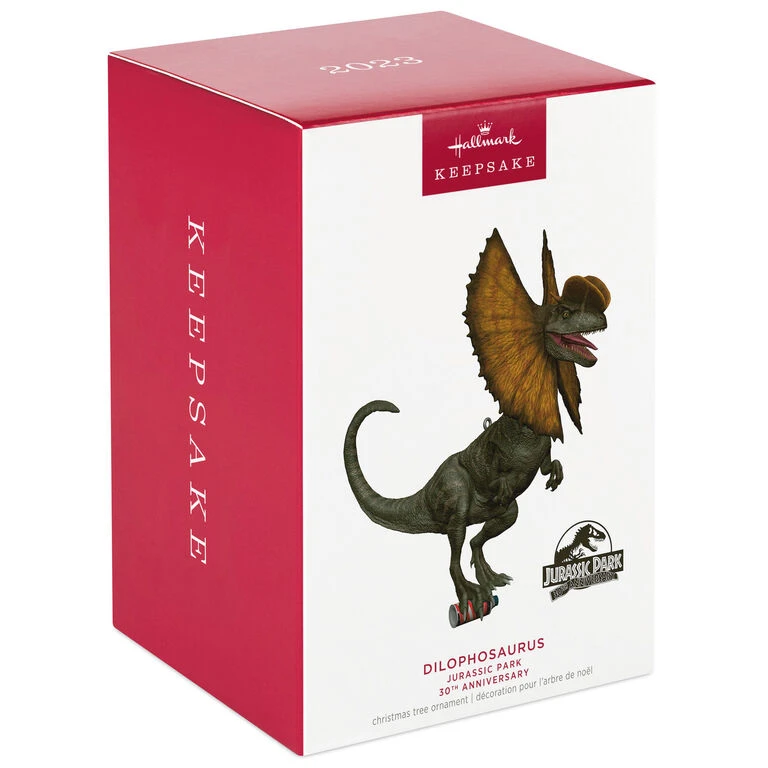 Hallmark Jurassic Park 30th Anniversary Dilophosaurus Ornament 6 Hallmark Jurassic Park 30th Anniversary Dilophosaurus Ornament - Image 4