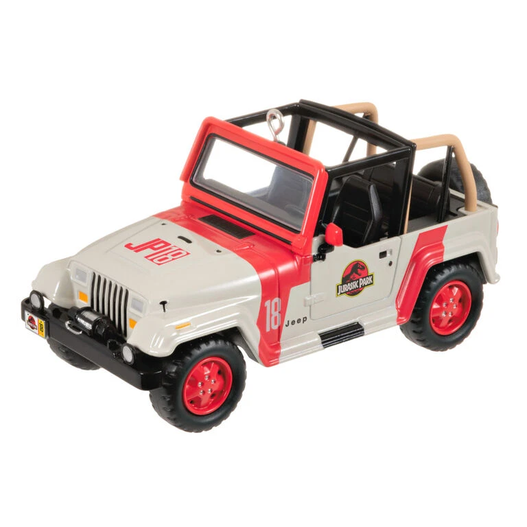 Hallmark The Car's The Star Jurassic Park 1992 Jeep Wrangler Metal Ornament 3 Hallmark The Car's The Star Jurassic Park 1992 Jeep Wrangler Metal Ornament