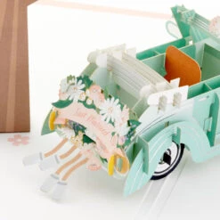 Hallmark Best Wishes For The Road Ahead 3D Pop-Up Wedding Card -Hallmark Sales Store Just Married Car 3D PopUp Wedding Card 1299LAD2903 05