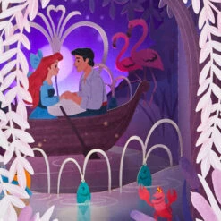 Hallmark Disney The Little Mermaid 3D Pop-Up Musical Valentine's Day Card With Light 13 Hallmark Disney The Little Mermaid 3D Pop-Up Musical Valentine's Day Card With Light -Hallmark Sales Store Kiss the Girl PopUp Music Light Valentines Day Card 1099VAY9992 04