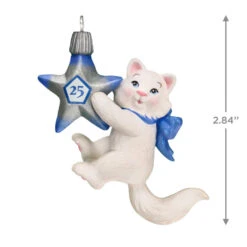 Hallmark Mischievous Kittens Special Edition 25th Anniversary Ornament 10 Hallmark Mischievous Kittens Special Edition 25th Anniversary Ornament -Hallmark Sales Store Kitten With 25th Star Keepsake Ornament 1799QXE3327 03