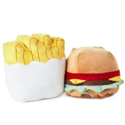 Hallmark Large Better Together Burger And Fries Magnetic Plush, 10.25" -Hallmark Sales Store Large Better Together Burger and Fries Magnetic Plush 1KID1609 02